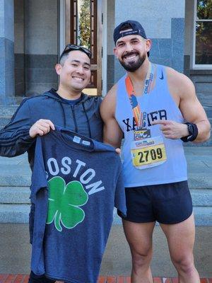 My boy Xavier Jimenez qualified for the Boston Marathon this year!