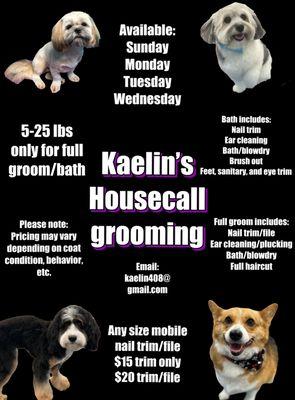 Kaelin’s Housecall Grooming