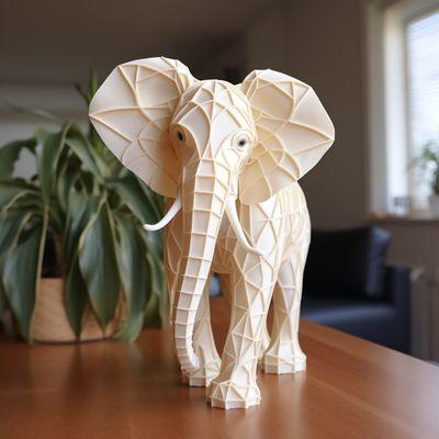 3D Printed artistic elephant