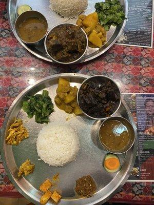 ThAli beef and thali goat Get them all tbh Come hungry