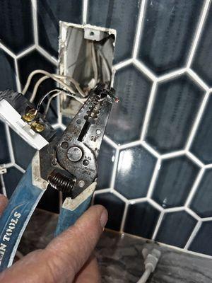 A cut wire Intentional Damage to my homes internal wiring with profit as a motive.