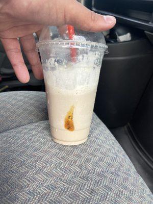 A Carmel frappe (Number 4) with ants