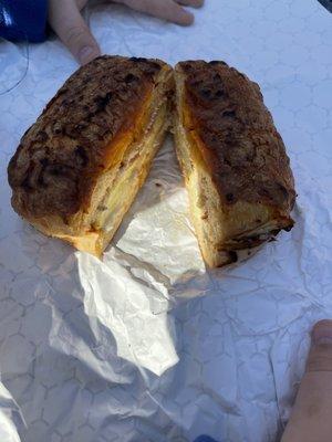 Jalapeño Cheddar bagel with Bacon Egg Cheese