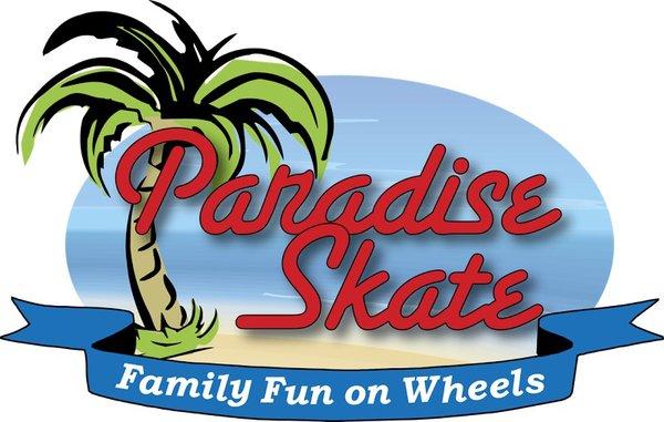 Paradise skate roller rink Logo