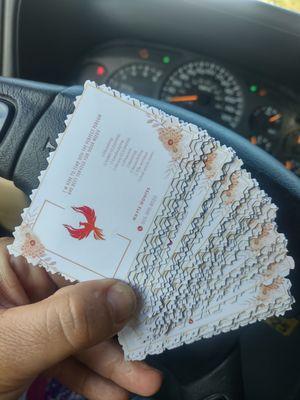 Card for representation