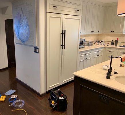 Fixed fridge and freezer