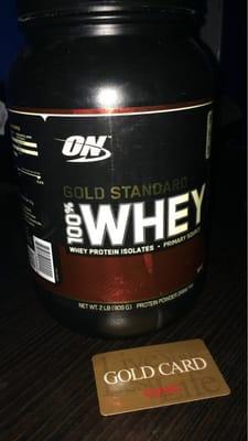 My membership card and my favorite protein !