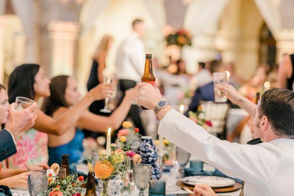 Wedding Toast. Photo by Carrie Michelle