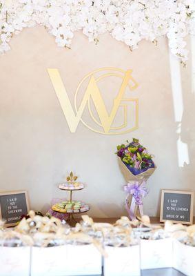 Grand opening decorations inside the store.