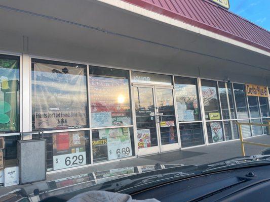 Just the front of the store.