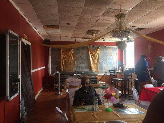 Inside dining area