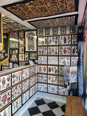 Inside shop. Walk ins welcomed!