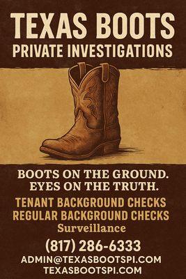 Texas Boots Private Investigations