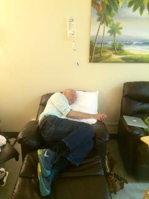 Celebrating doing what I have been doing for the past 4 months.40 hours week, 5 days a week, Infusions of Honokul & other natural treatments