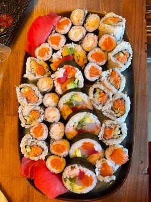 Take-out sushi at home