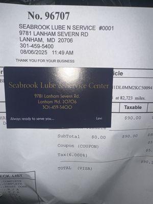 Seabrook Lube & Service Center