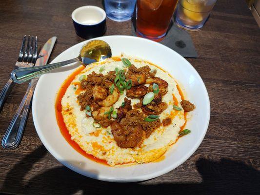shrimp & Chorizo grits