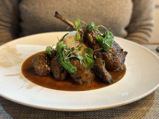 Lamb chop was delicious and prepared perfectly!