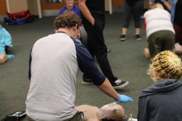 Stand clear! This is the critical moment an AED could save a life.