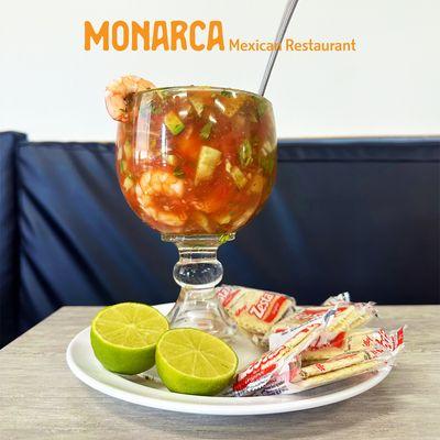 Order our Coctel De Camaron, perfect for these hot summer days! Made fresh daily! Now serving for only $16.50
