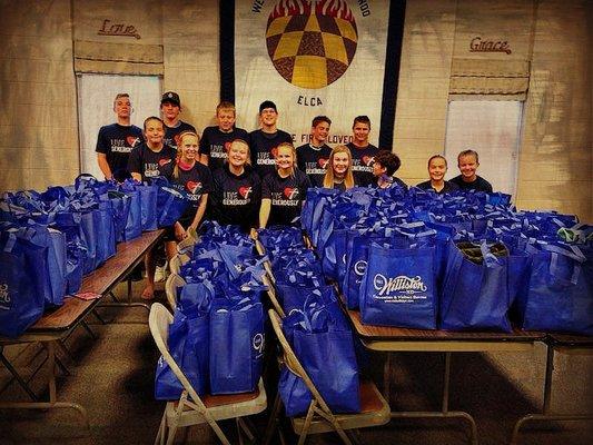 Gloria Dei Confirmation Class Care Bags Stuffing Event