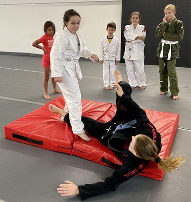 My daughters Judo class with Kat.