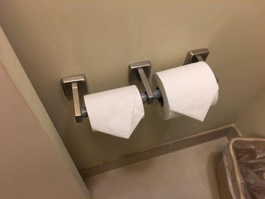 They even went the extra mile and pointed the toilet paper!