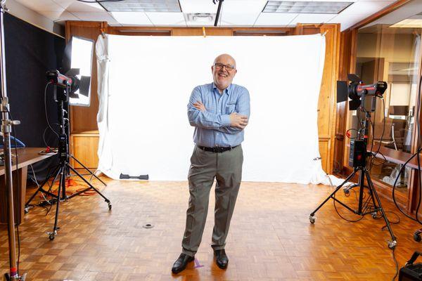 Behind the Scenes still from First Bank Chicago video production with Bitter Jester Studios.