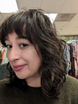 With my natural curls