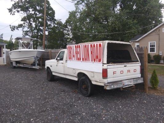 Just pull around back! We are waiting for you..