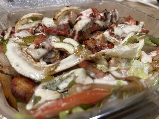 Number 17 with chicken no lamb