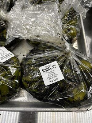 Daily roasted green chiles