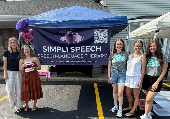 Collaborative team with speech, occupational, and ABA therapists