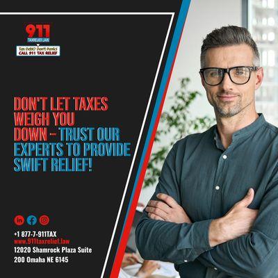911 Tax Relief can make tax relief easy. Our Tax Experts can stop the IRS from aggressive collections and reduce your tax debt