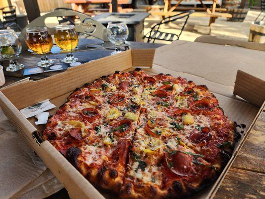 Roni and artichoke pie