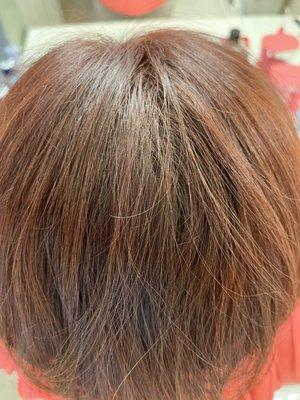 @Home - next morning brushing my hairs