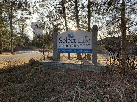 Front Sign on Evergreen Drive