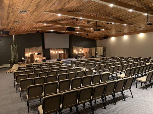 Chapel (used for 9am service, student ministry, and other smaller events like weddings)