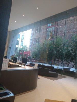 Lobby Area, you set there and check a fire panel and elevator panel every 30 mins. It's was so boring here.