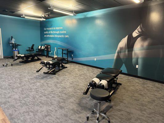 Open bay treatment area