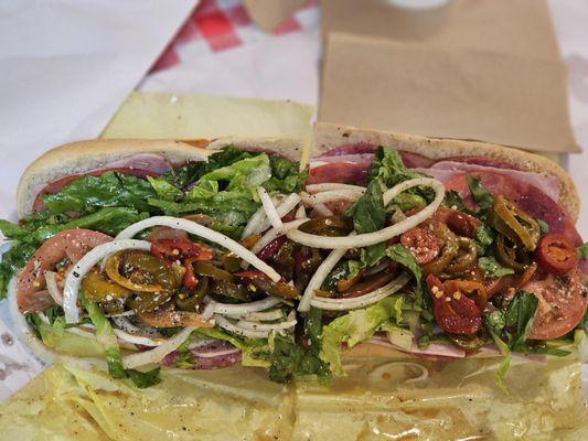 Regular italian hoagie