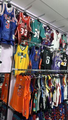 NBA and NFL jerseys