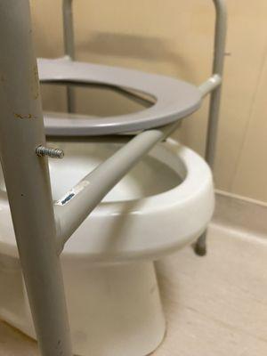 Complained about the screws, sticking out on the toilet seat for three days.