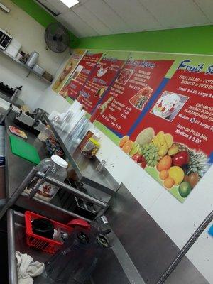 Fruit Salads, Pomegranate cup (Granada En Vaso) Melon Sandia cortada!