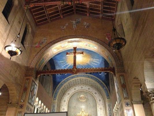 Look up! Amazingly beautiful mosaics.