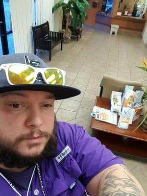 been setting here since the Crack of Dawn