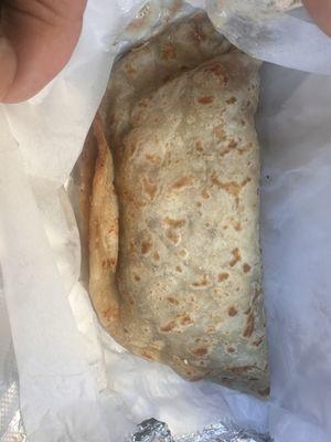 Baleada con carne asada