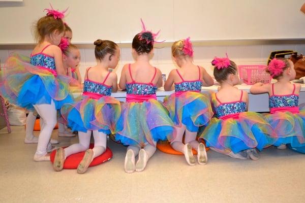 Behind the scenes at dress rehearsal!