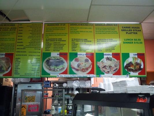 Part of the menu.