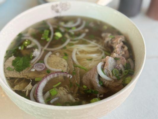 PHO Brisket and rare ribeye